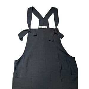 Lola Grace Womens L Black Jumpsuit Cabincore Nature comfort Y2K Romper One Piece